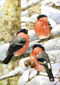 花 鳥 Painting - マージョリン・バスティンの鳥